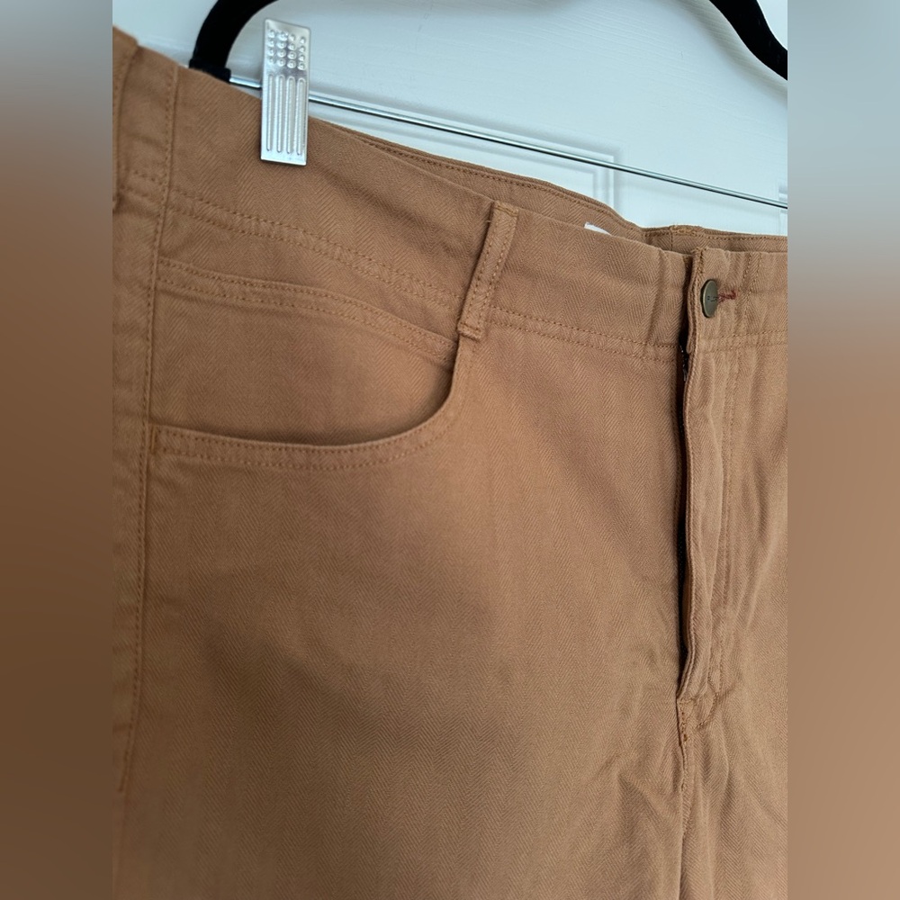 NWT Pilcro By Anthropologie The Adi Mid-Rise Flare Trousers Herringbone Wide Leg - Picture 12 of 17